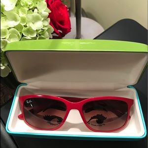 Ray-Ban lightforce RED with Kate Spade case